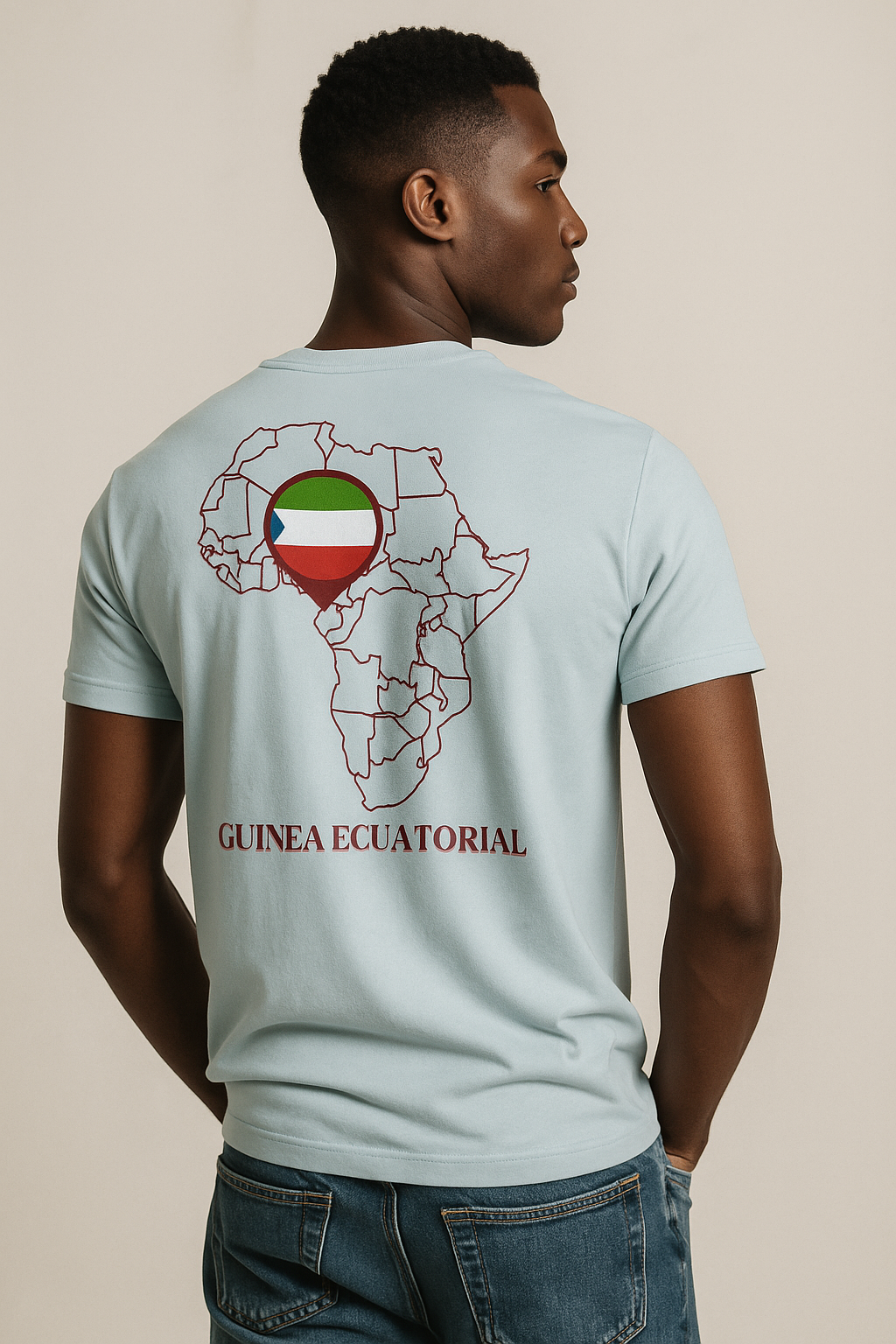 Camiseta Los Negros Originales en granate - Unisex