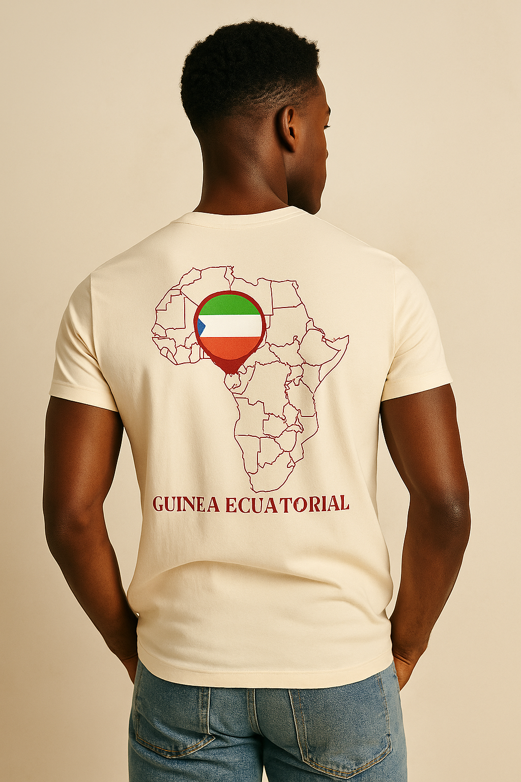 Camiseta Los Negros Originales en granate - Unisex