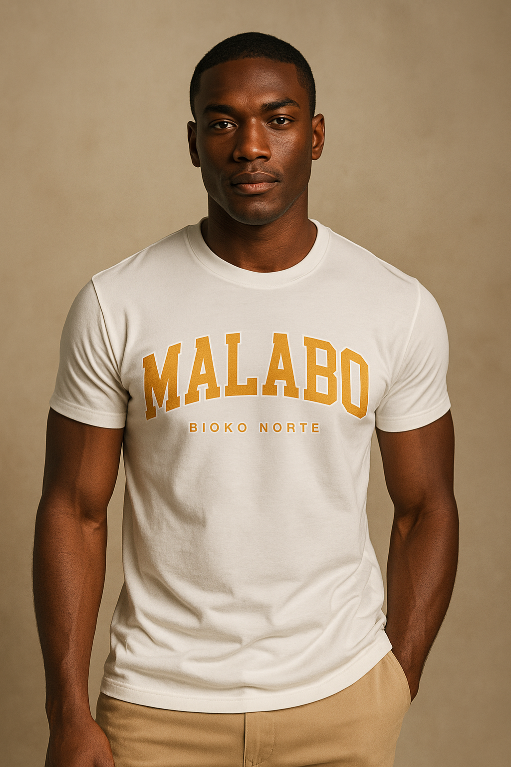 Camiseta Malabo en mostaza cálido - Unisex