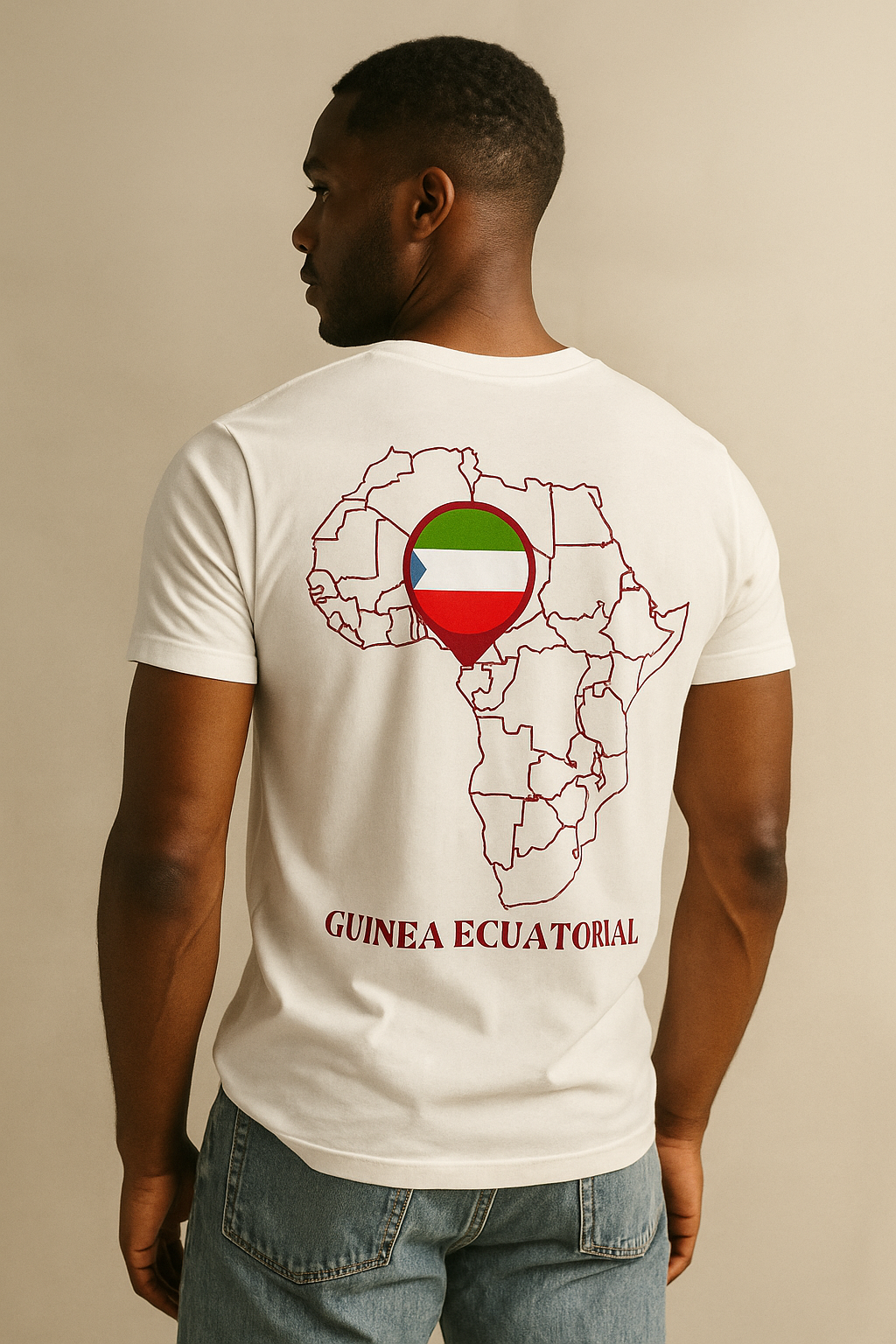 Camiseta Los Negros Originales en granate - Unisex