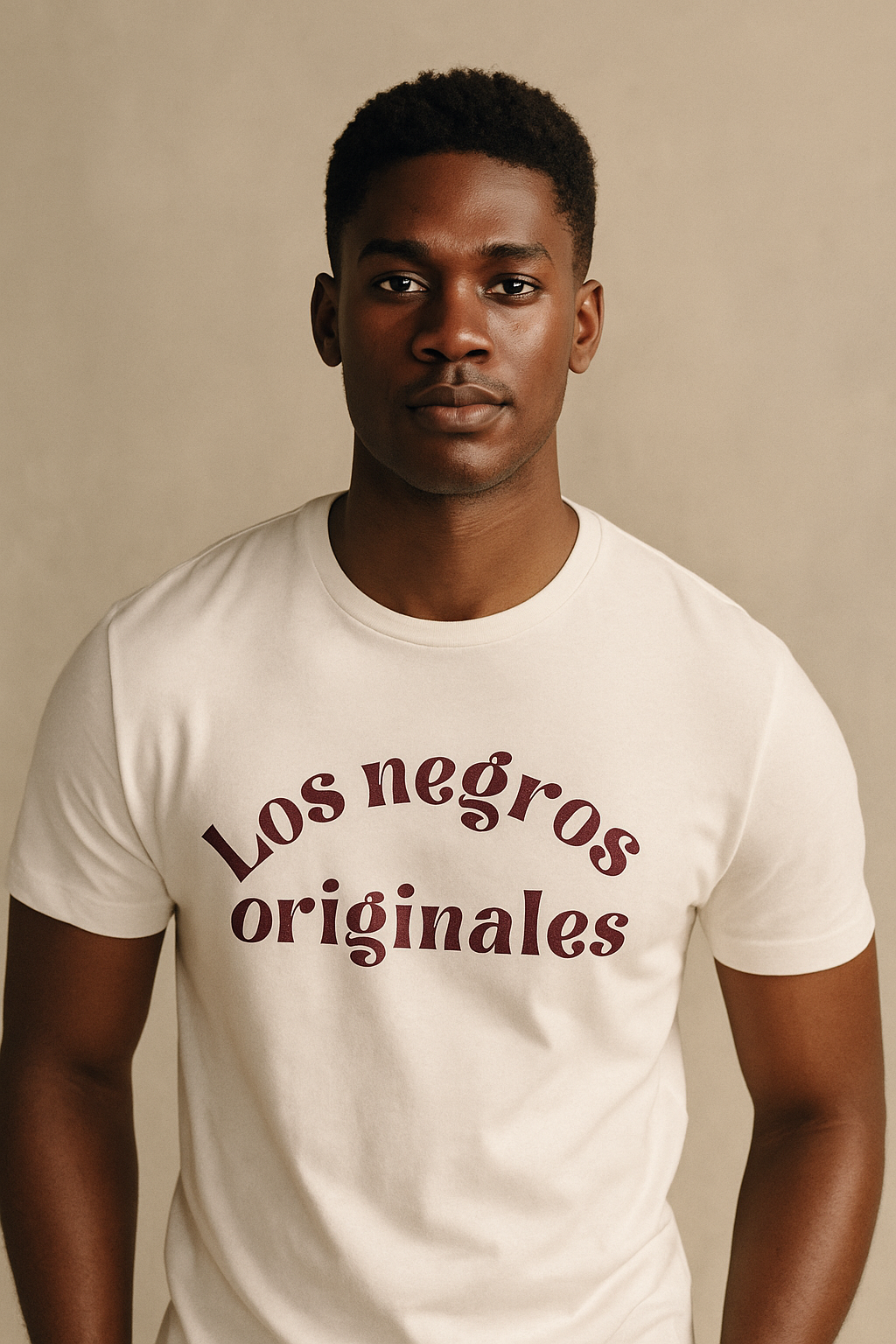 Camiseta Los Negros Originales en granate - Unisex
