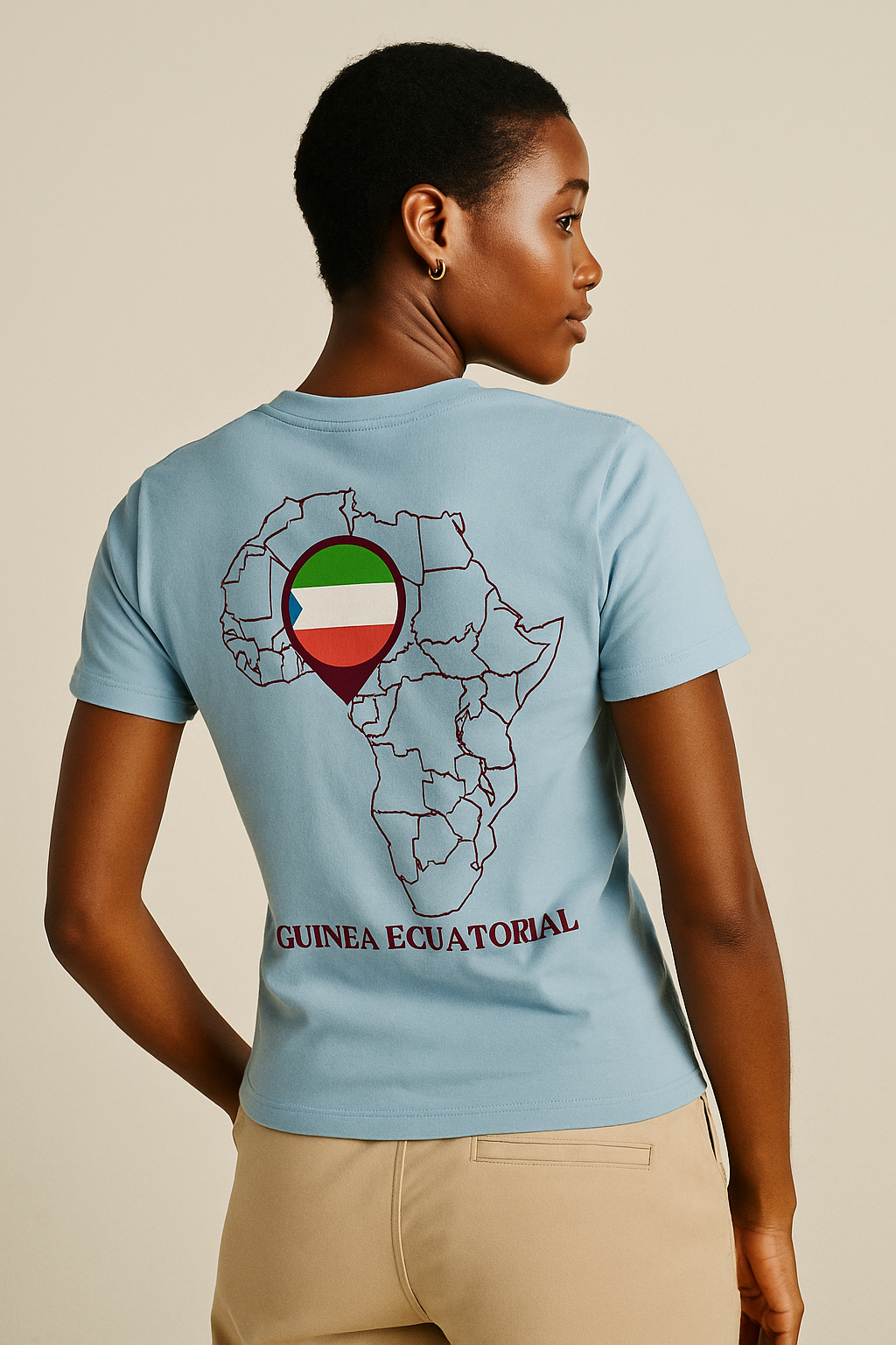 Camiseta Los Negros Originales en granate - Unisex