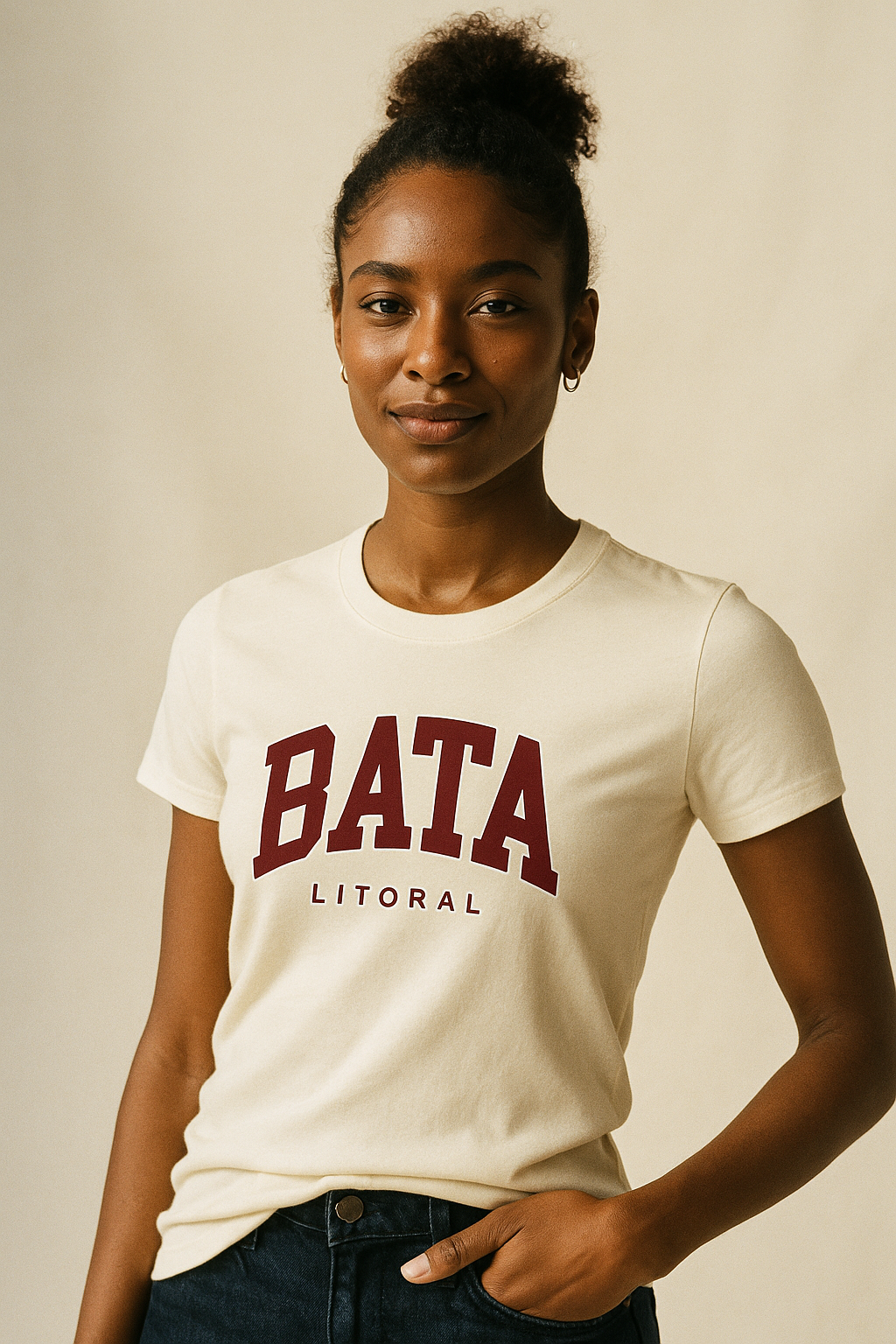 Camiseta Bata en granate - Unisex