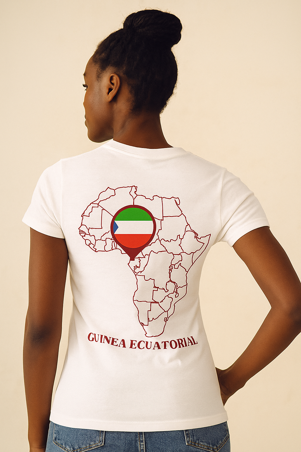 Camiseta Los Negros Originales en granate - Unisex