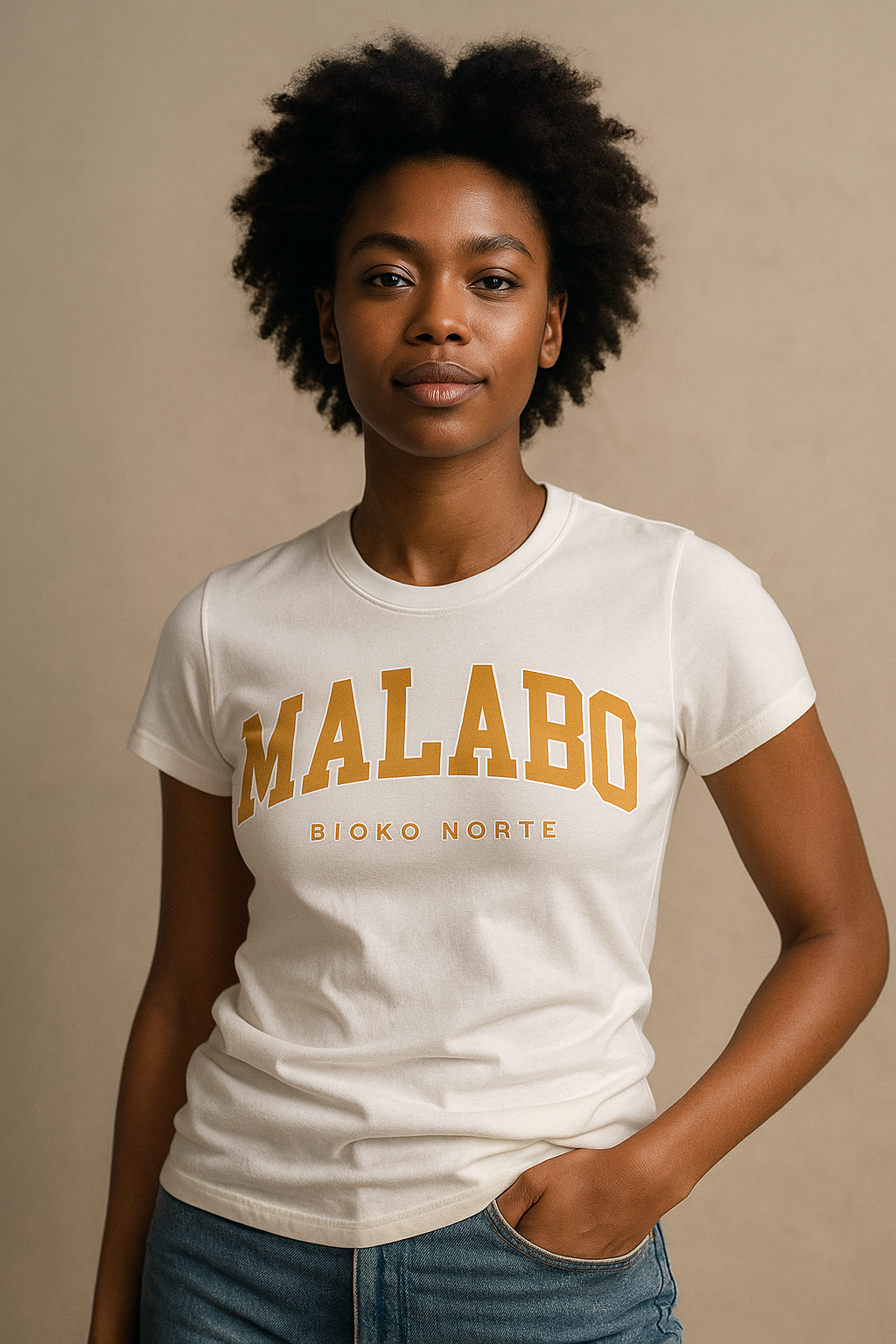 Camiseta Malabo en mostaza cálido - Unisex