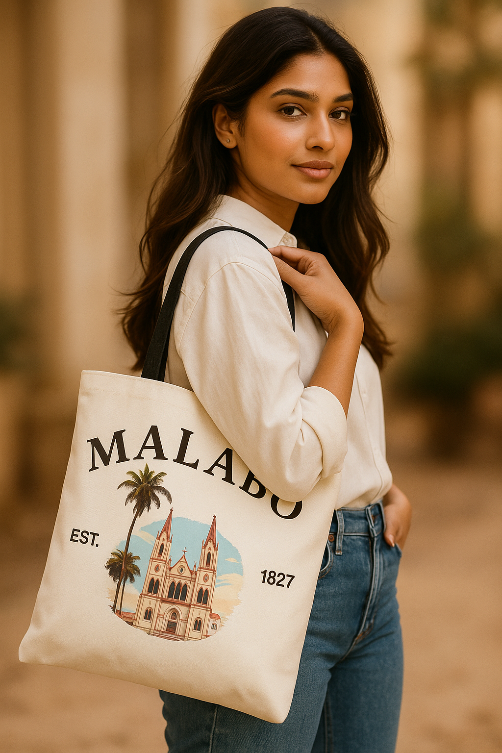 Tote Bag - Malabo blanco