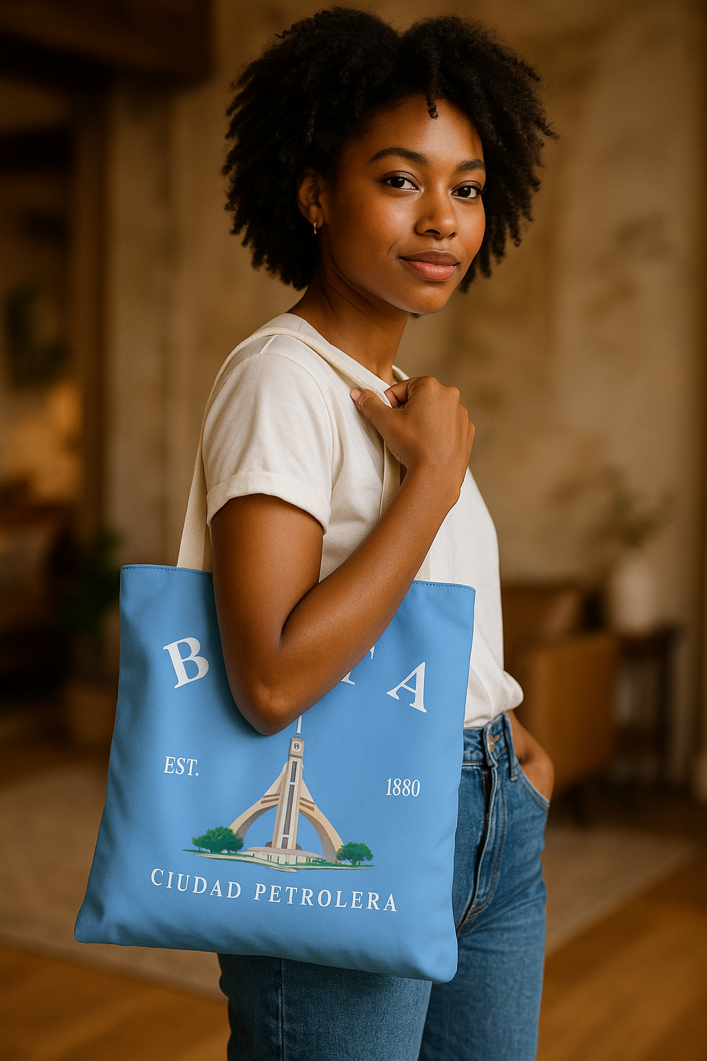 Tote bag - Bata Turquesa