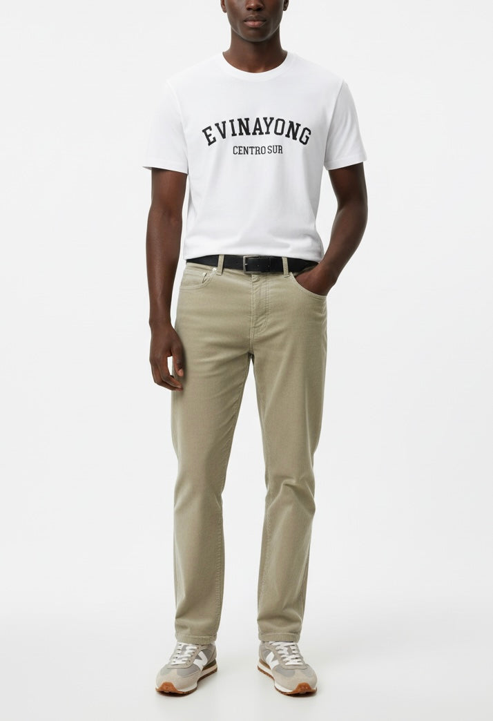 Camiseta Evinayong bordada en negro - Unisex