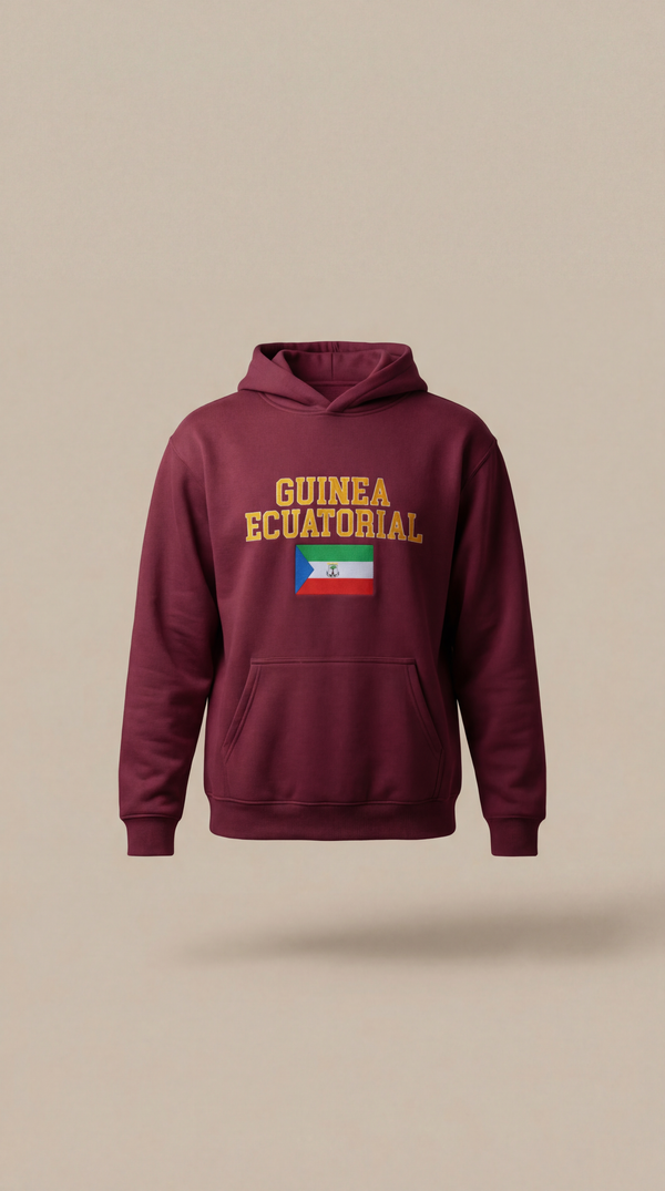 Sudadera Guinea Ecuatorial - Granate