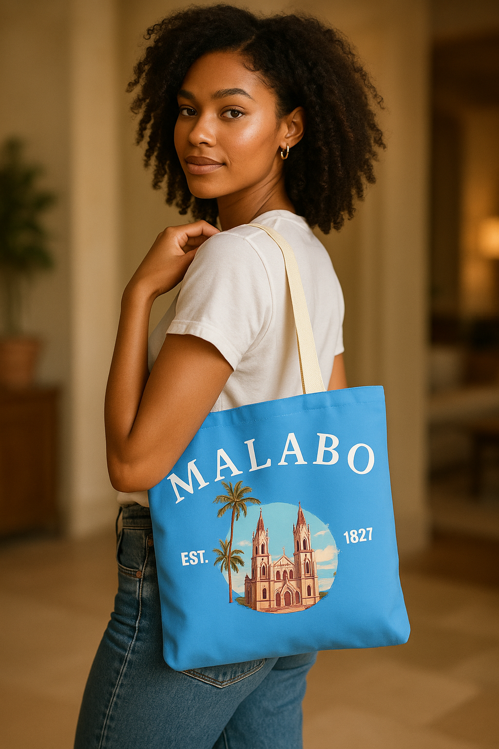 Tote Bag - Malabo turquesa