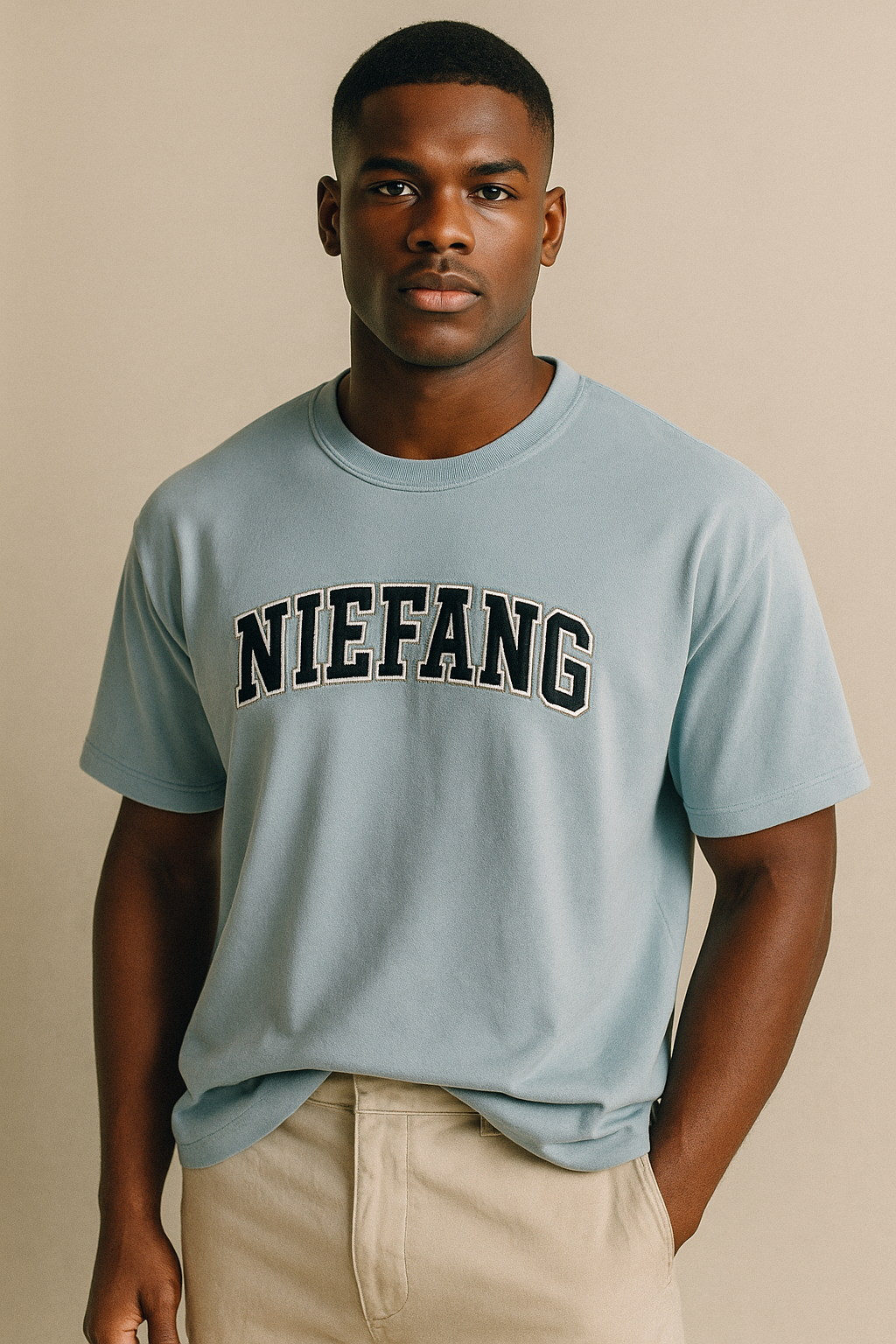 Camiseta Niefang en negro- Unisex