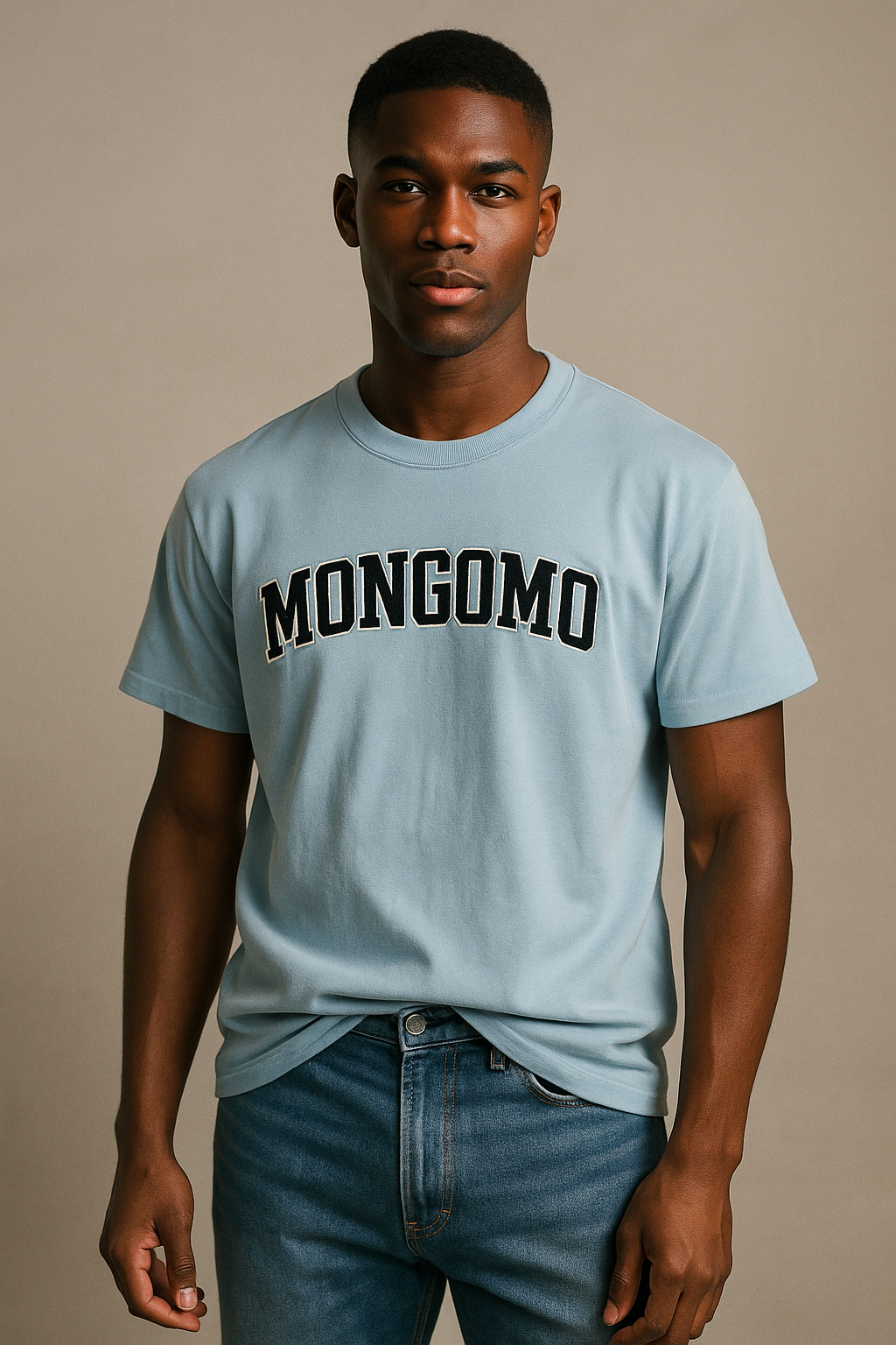 Camiseta Mongomo bordada en negro - Unisex