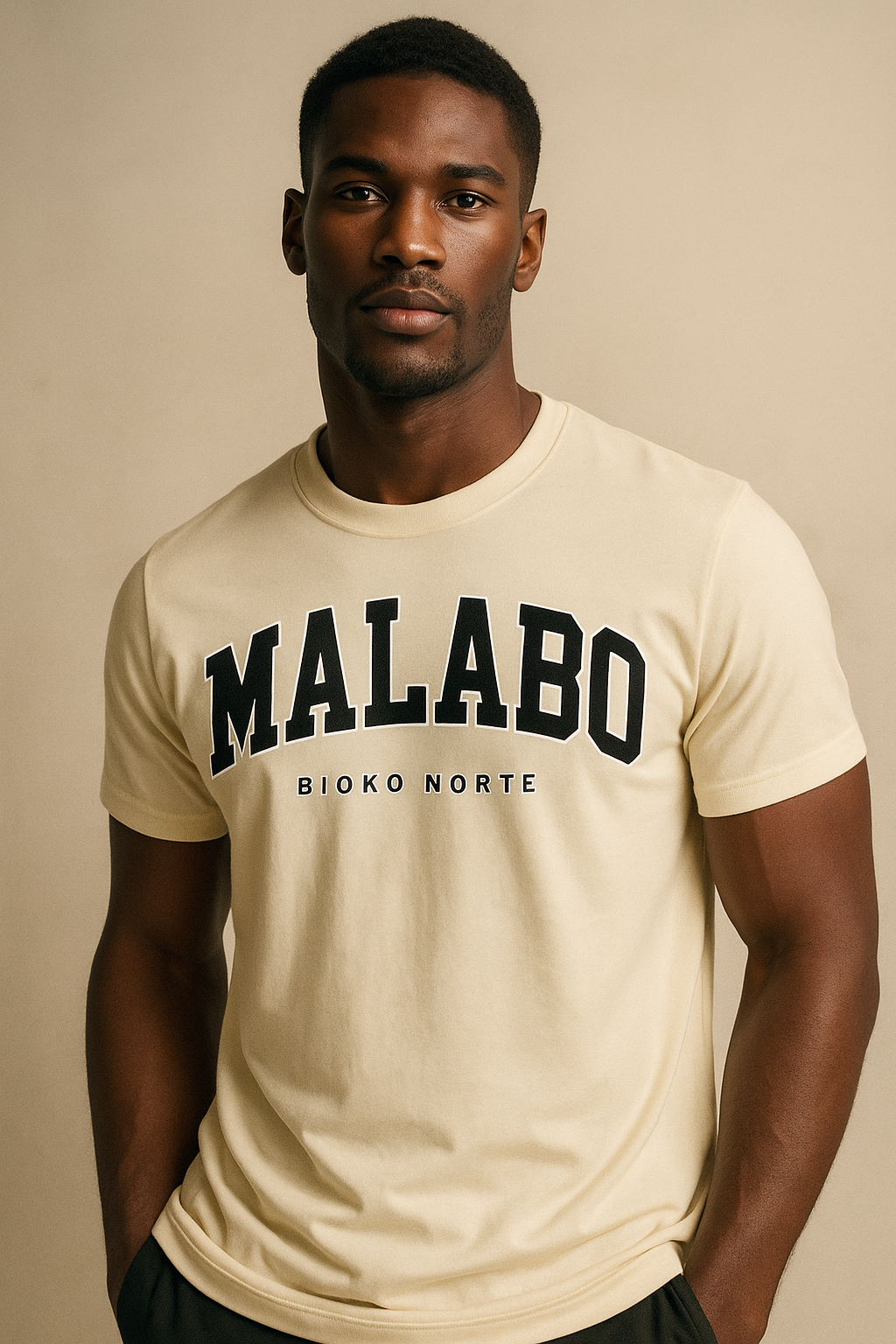 Camiseta Malabo en negro - Unisex