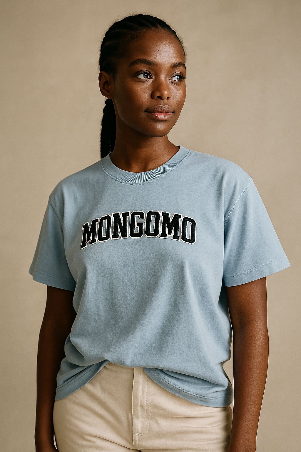 Camiseta Mongomo bordada en negro - Unisex