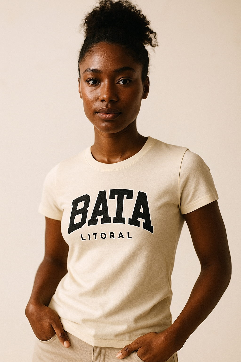 Camiseta Bata en negro - Unisex