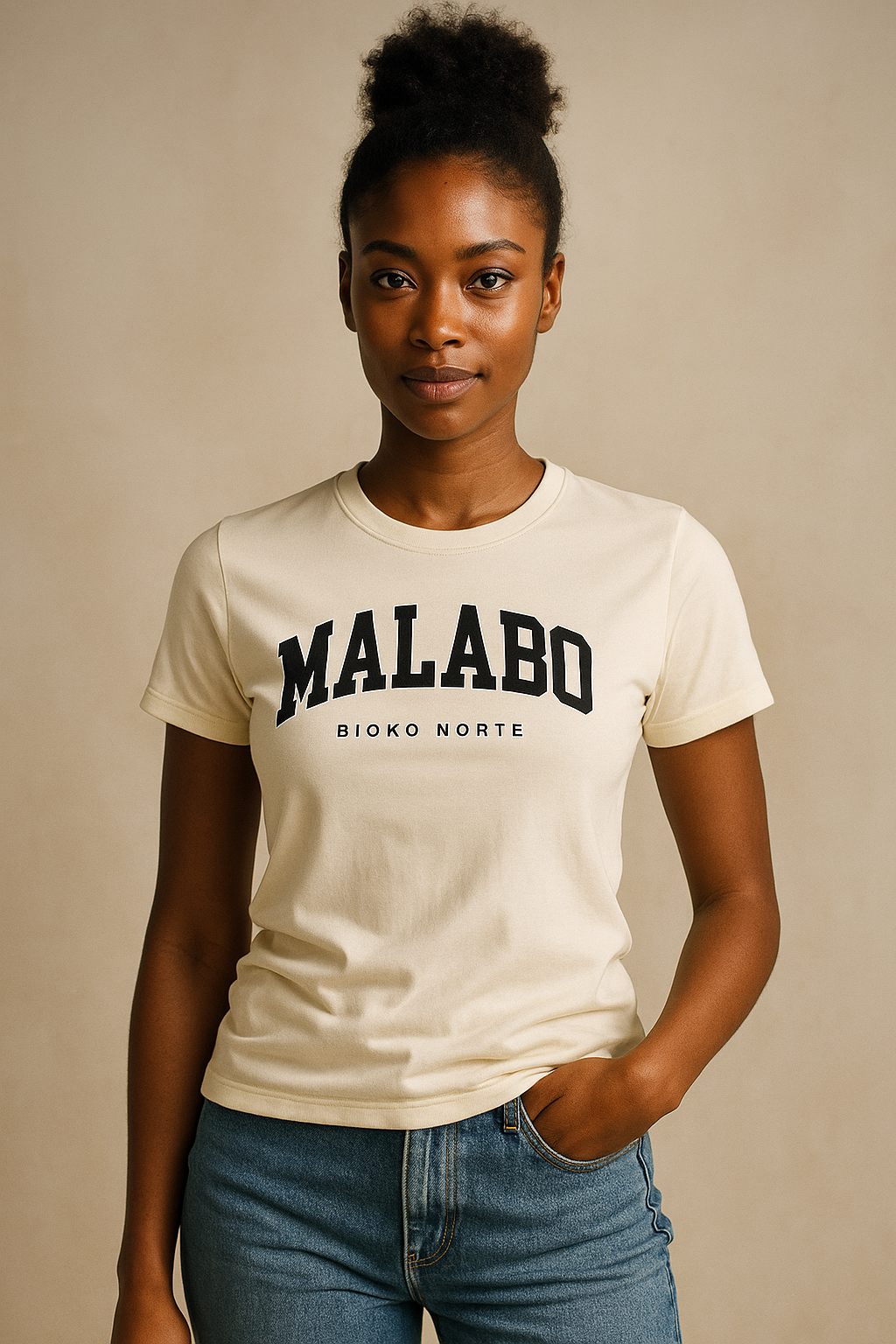 Camiseta Malabo en negro - Unisex