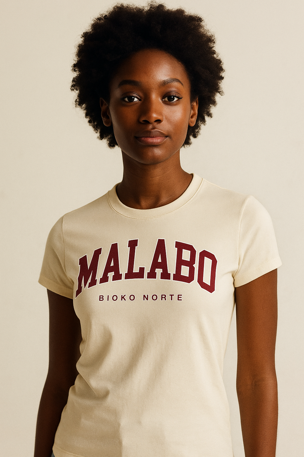 Camiseta Malabo en granate - Unisex