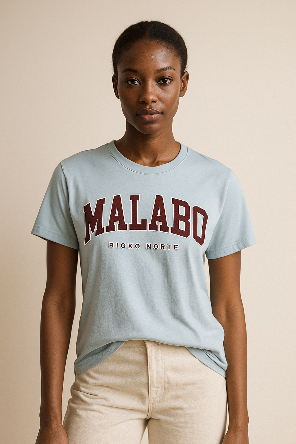 Camiseta Malabo en granate - Unisex